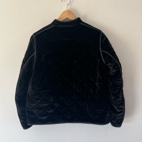 Aritzia‎ Wilfred Lyric Black Velvet Quilted Silk Blend Jacket Size Small - Picture 7 of 10